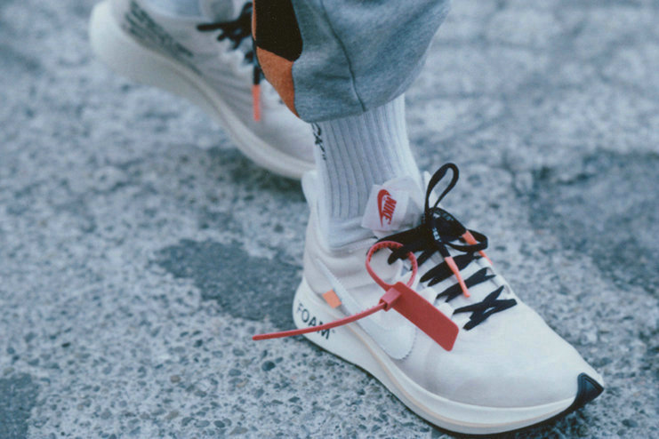OFF White x Nike Zoom Fly SP Running Shoe For Sale